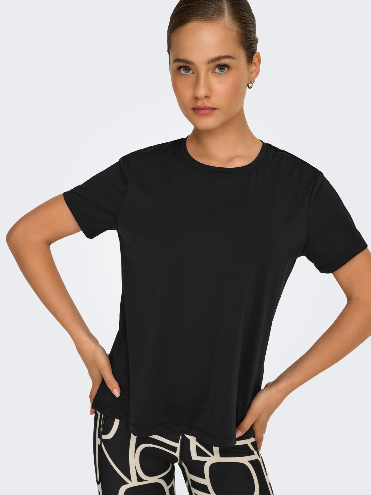 온리 테크니컬 쿨링 루즈핏 반팔 티셔츠 15346228_2161 BLACK / BLACK 이미지 6