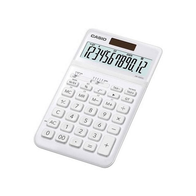 카시오 계산기(JW-200SC-WE/화이트) - 상품 이미지