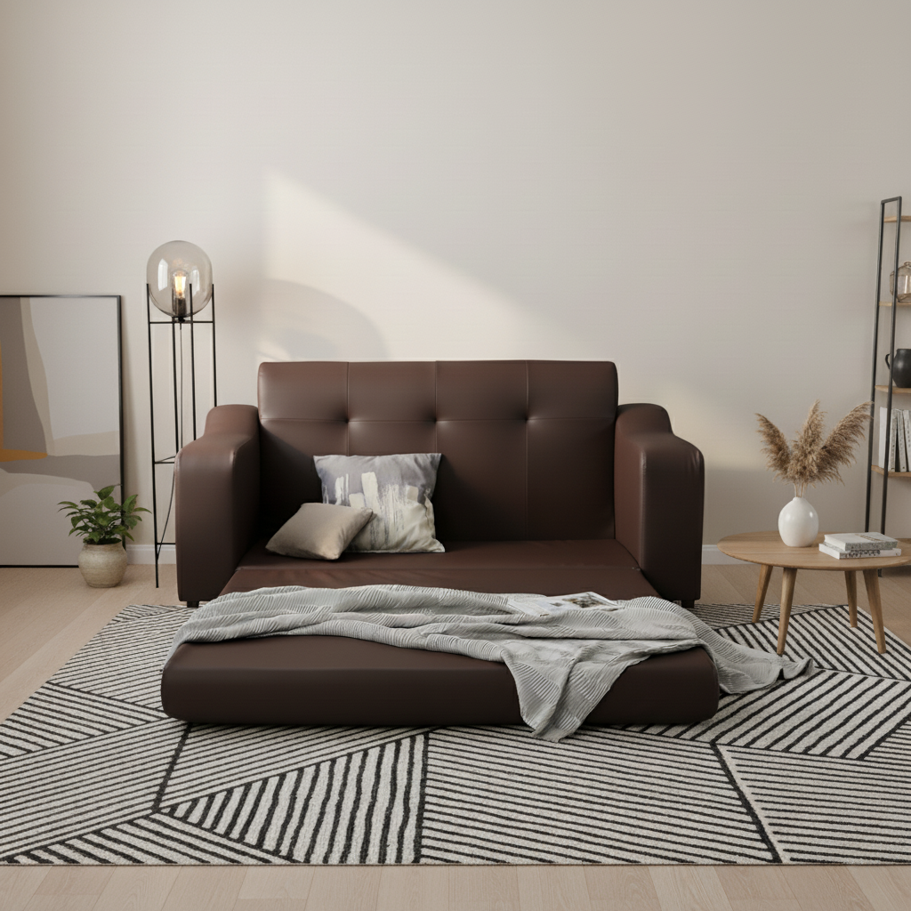 국내제작 레이나 3인용 쇼파베드 접이식 저상형 좌식 침대