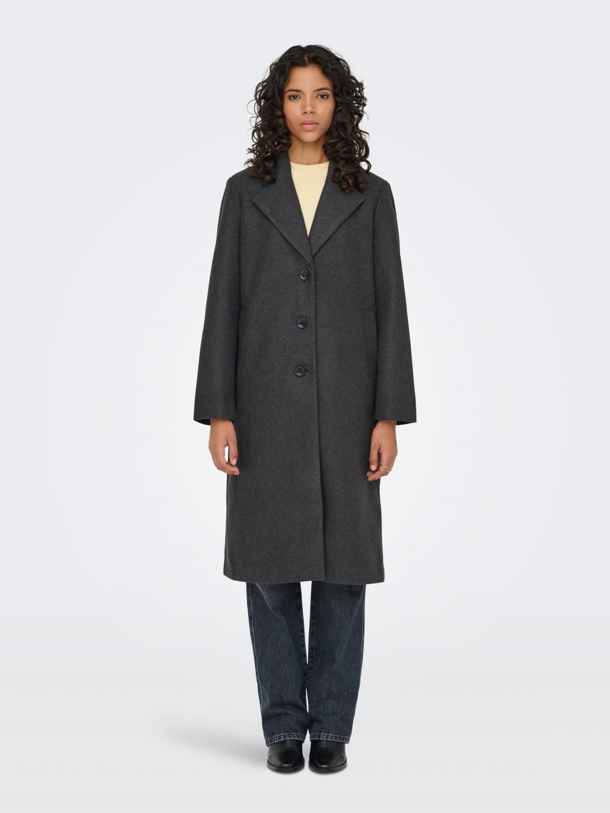 온리 클래식 롱 테크니컬 싱글 코트 15367129_2383 GREY / DARK GREY MELANGE - 상세 이미지 2
