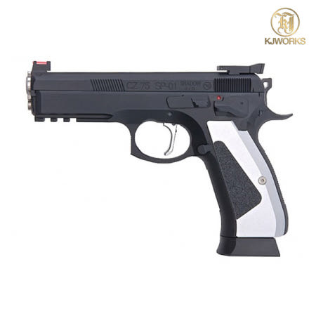 KJWORKS KJW SP01 쉐도우 풀메탈 가스권총 / CZ SP-01 SHADOW ACCU GBB (그립 선택)