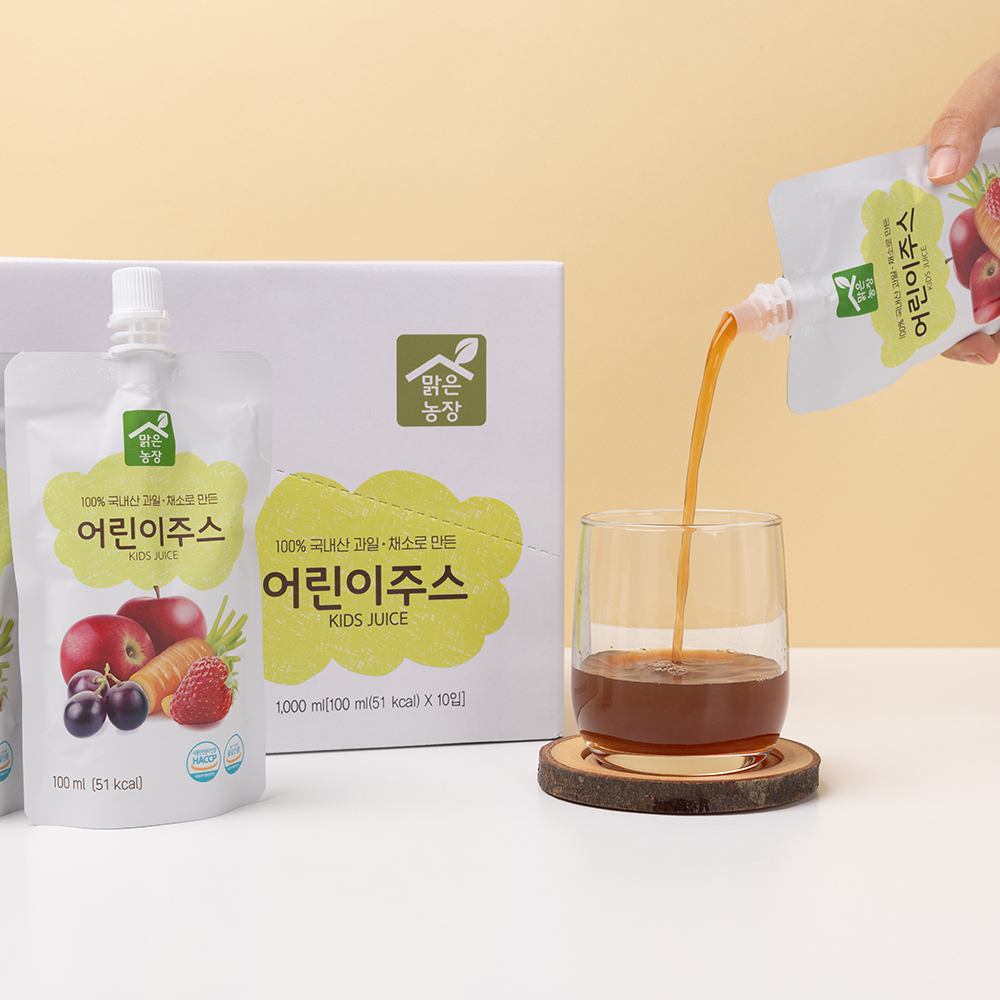 맑은농장 딸기 주스 100ml x 10개입 아기주스 이미지 7