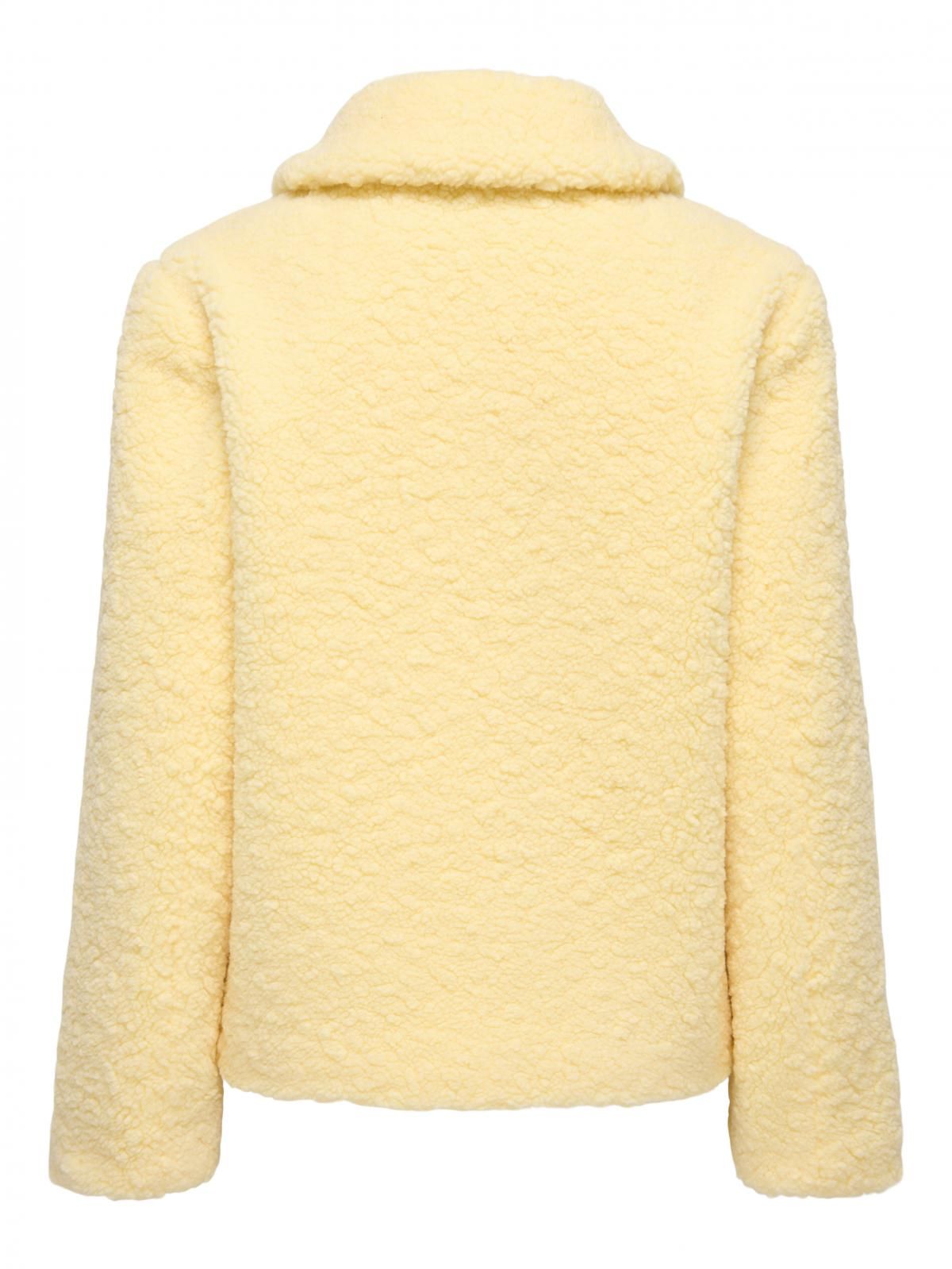 온리 테디 소프트 베이직 버튼 재킷 15375408_425 YELLOW / DOUBLE CREAM - 상세 이미지 4