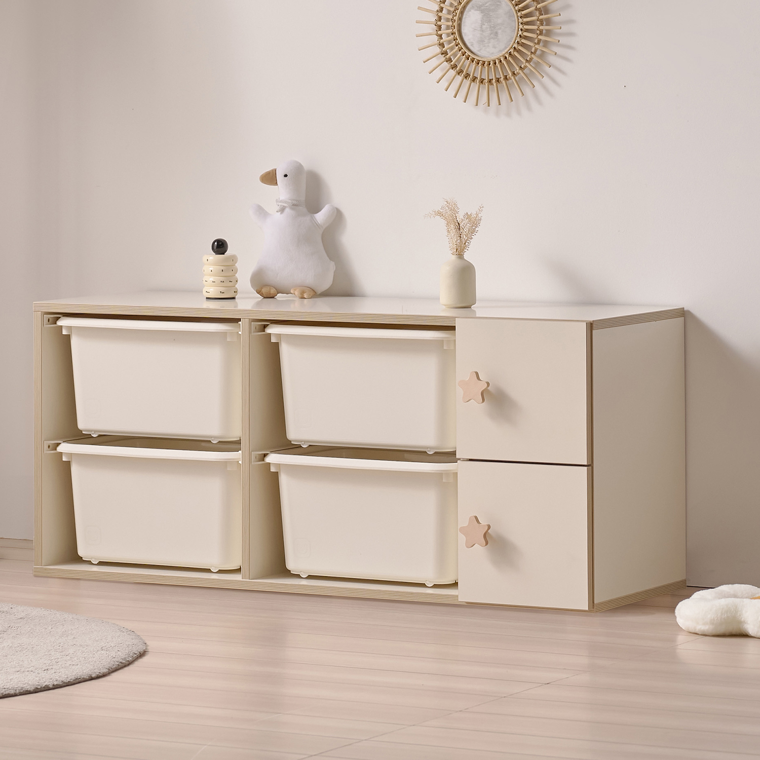 장난감 서랍장 1200 키즈 수납장 유아 아기 수납장 장난감장