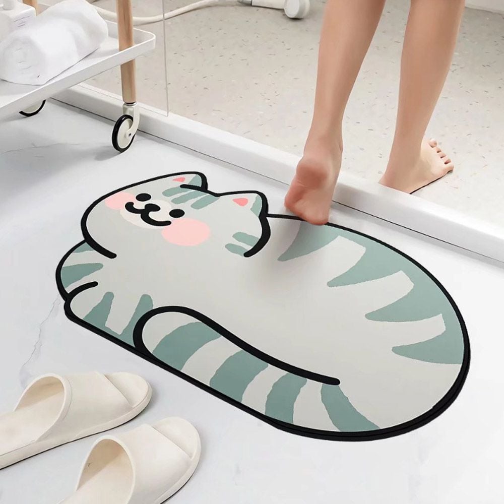 캐릭터규조토흡수매트 규조토 발매트 물기 흡수 욕실 40x60cm - 상품 이미지