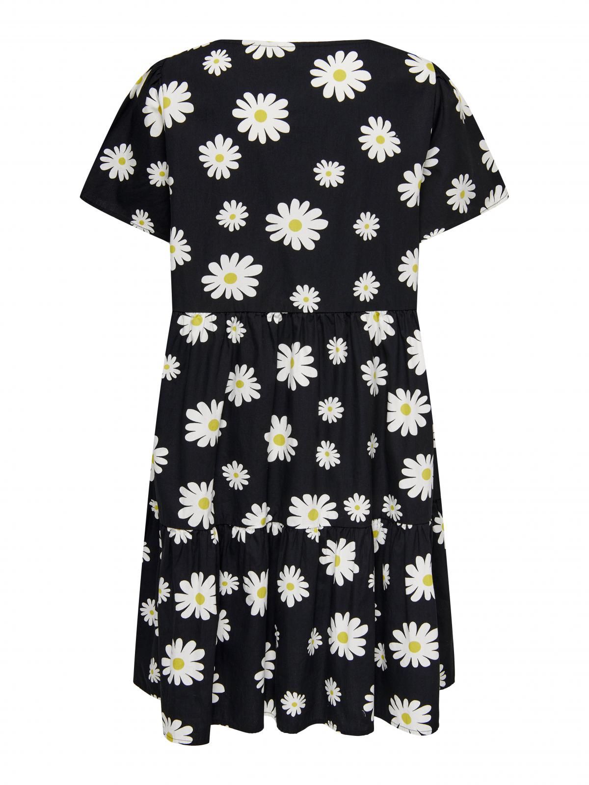 온리 플라워패턴 루즈핏 미니 원피스 15269960_2161_976181 BLACK / BLACK - 상세 이미지 5