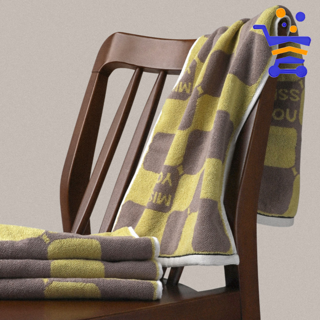 코마사 30수 세안 타올 1장 (미스유 옐로우) 가벽고 부드러운 수건