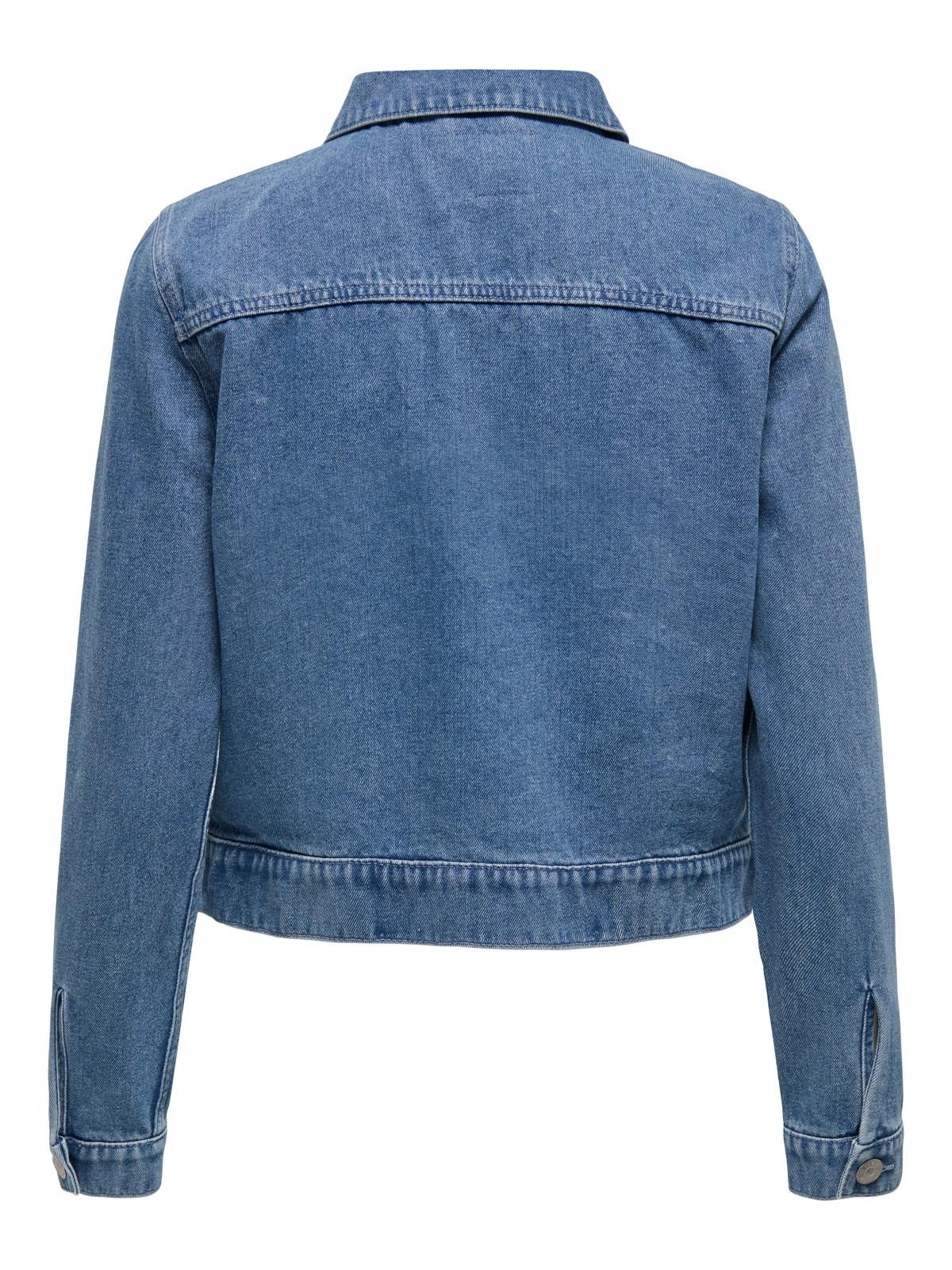 온리 베이직 데님 데님재킷 15346962_2116 BLUE / LIGHT BLUE DENIM - 상세 이미지 4