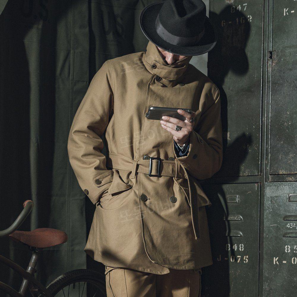 브론슨 BRONSON M1938 매키노 매키낵 코트 남성용 카키색 L - 상세 이미지 5
