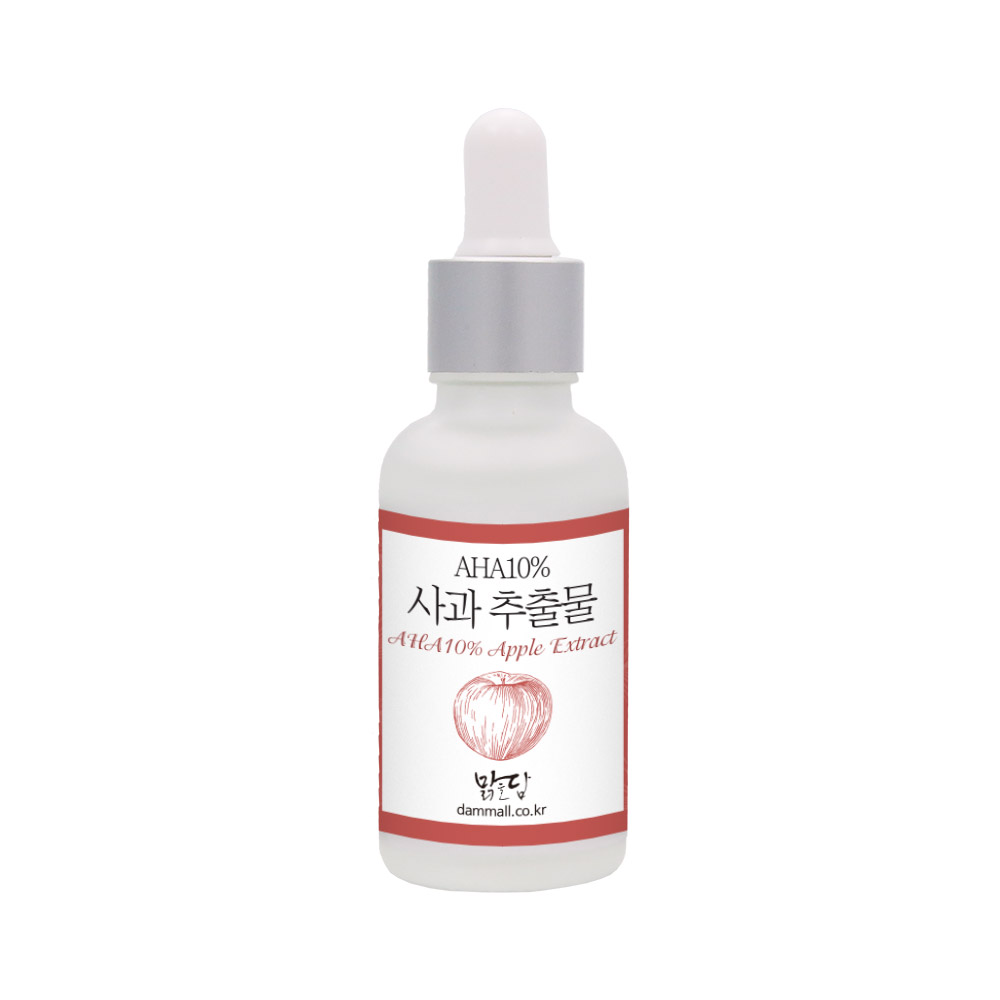 맑을담 AHA10% 사과 추출물 원액 앰플 피지 각질 케어 피부결 특허 원료 30ml - 상품 이미지