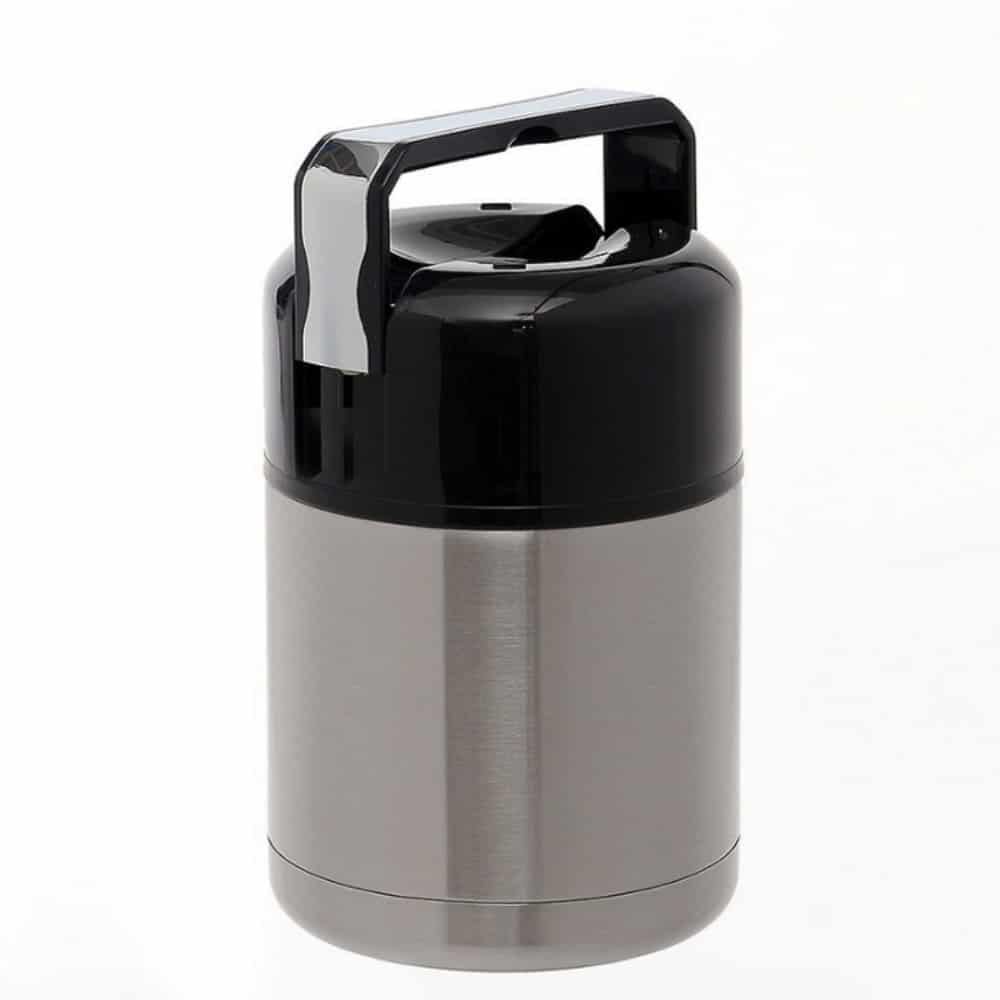 보온죽통(800ml) (실버) 보온도시락세트 스텐보온도시 - 상품 이미지
