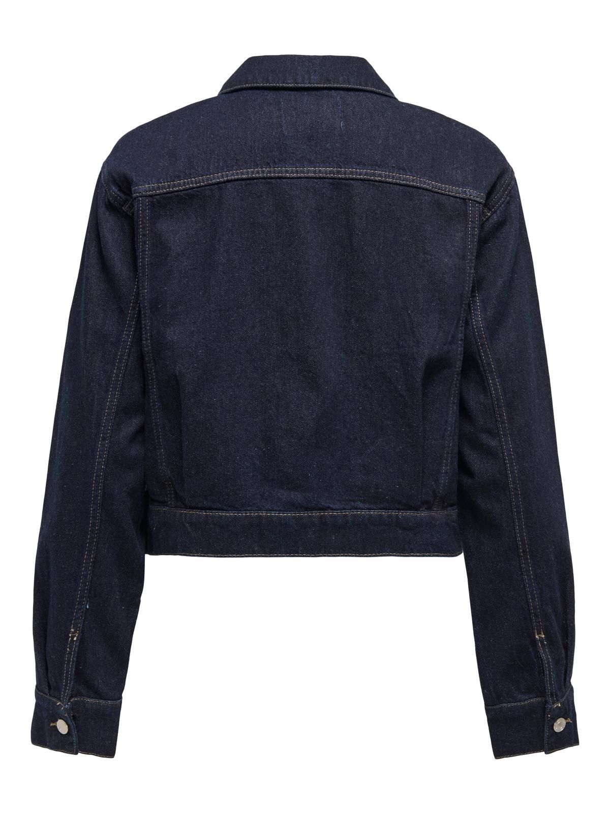 온리 테크니컬 데님 크롭 재킷 15339977_2114_1197624 BLUE / DARK BLUE DENIM - 상세 이미지 4