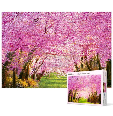 마켓터치드 1000피스 직소 벚꽃길 직소퍼즐 1000피스퍼즐