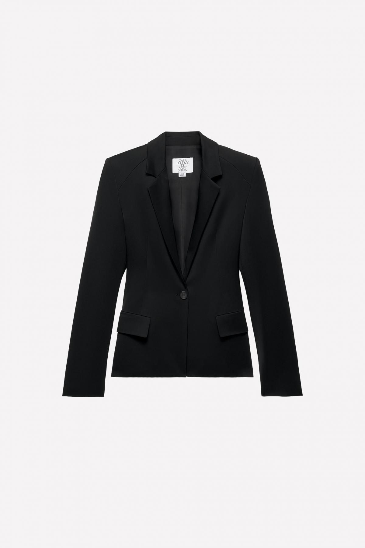 자라 슬림핏 울 블레이저 X 루도빅 드 생 세르냉 8273/605 BLACK - 상품 이미지