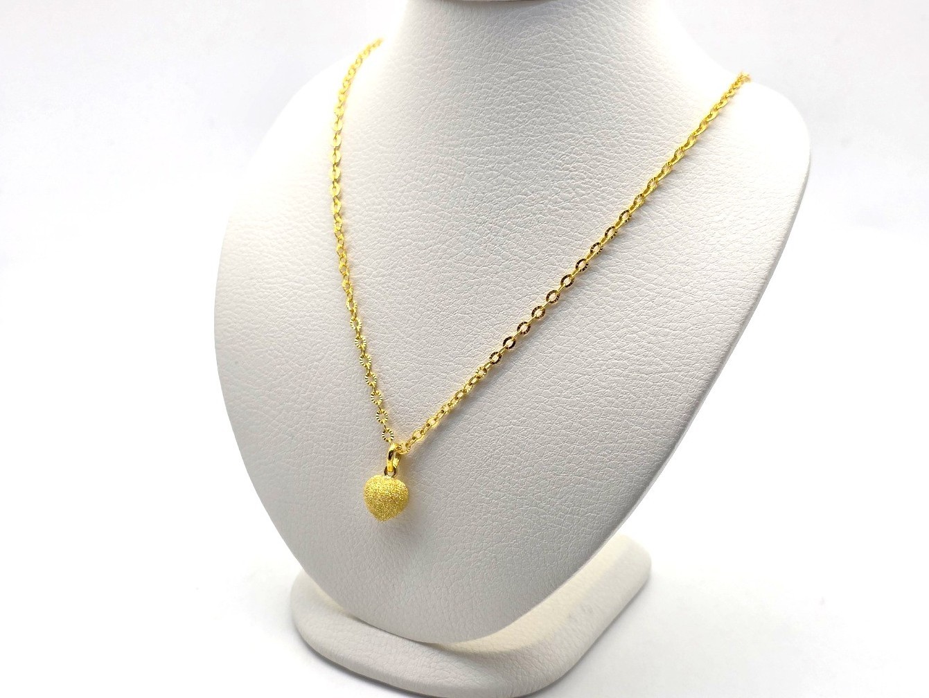 24K 순금 11.25g(3) 하트반짝 펜던트 목걸이 - 상세 이미지 3