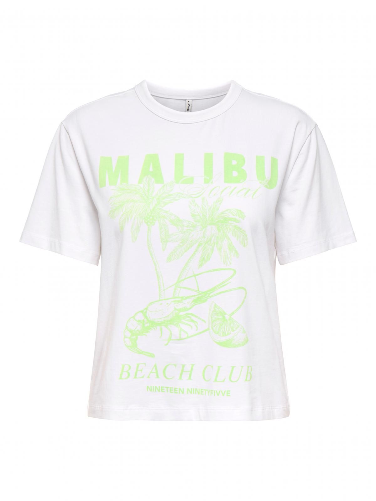 온리 그래픽 라운드넥 레터링 반팔 티셔츠 15346663_5_1180412 WHITE / BRIGHT WHITE - 상품 이미지