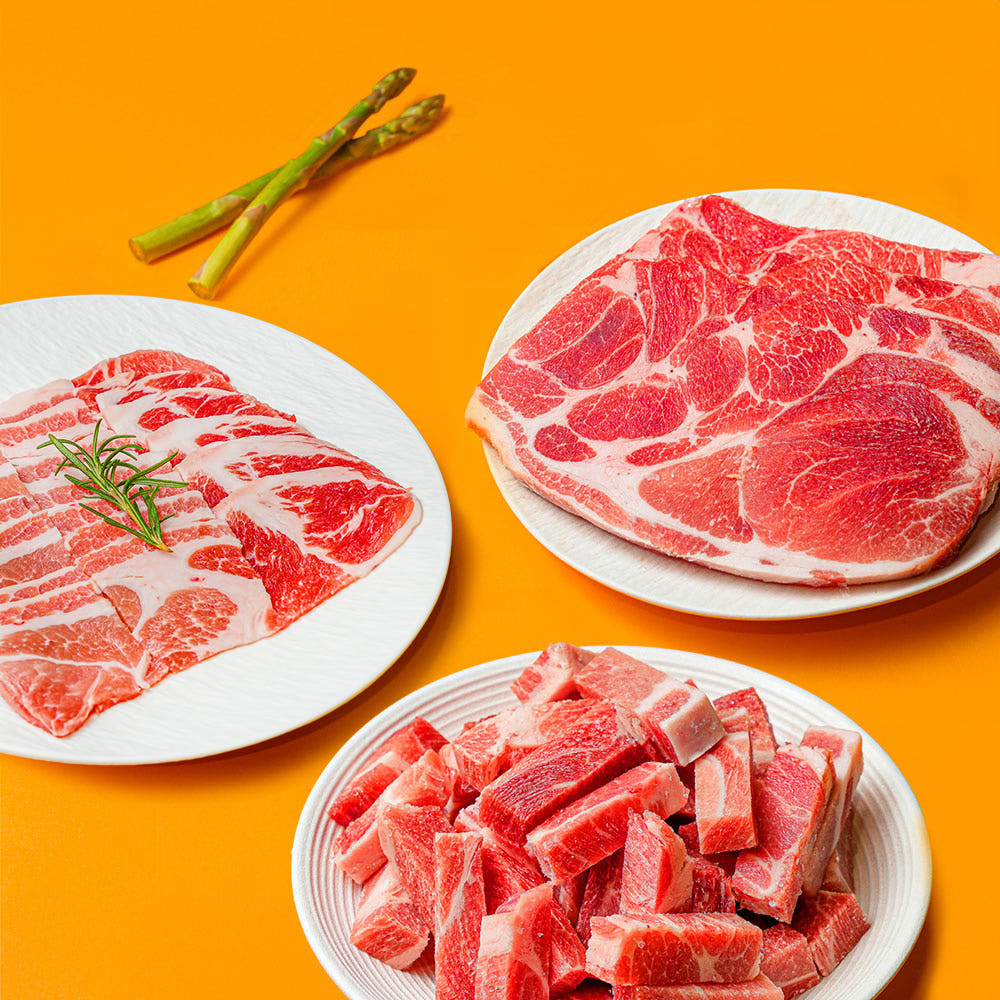 설렘한입 설렘한입 냉동 미국산 왕목살 목전지 1kg 구이 제육 찌개용