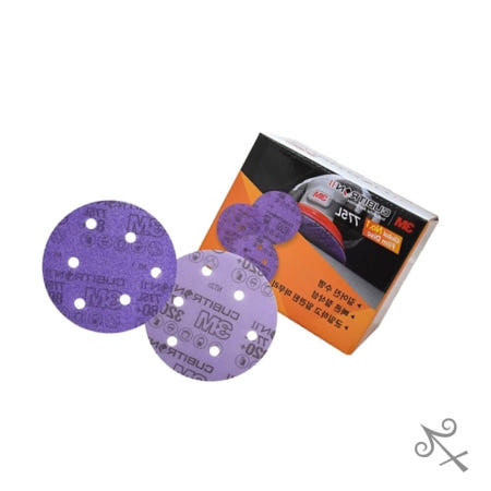 캔캔토토 775L 큐비트론2 후킷 필름디스크 127mm 6H 100매 연삭공구 도색 샌딩