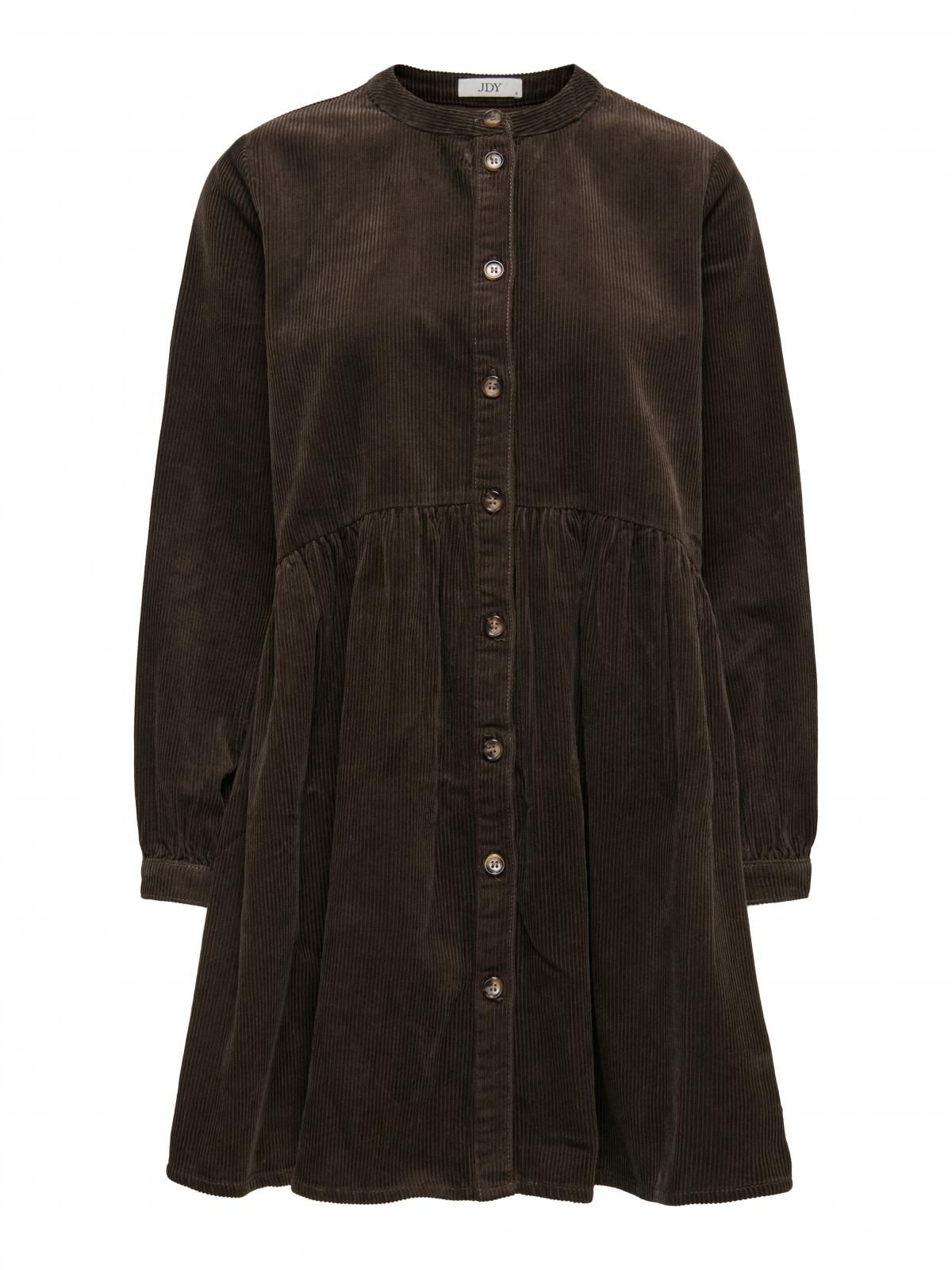 제이디와이 코듀로이 버튼업 루즈핏 미니 원피스 15367843_273 BROWN / SLATE BLACK - 상세 이미지 3