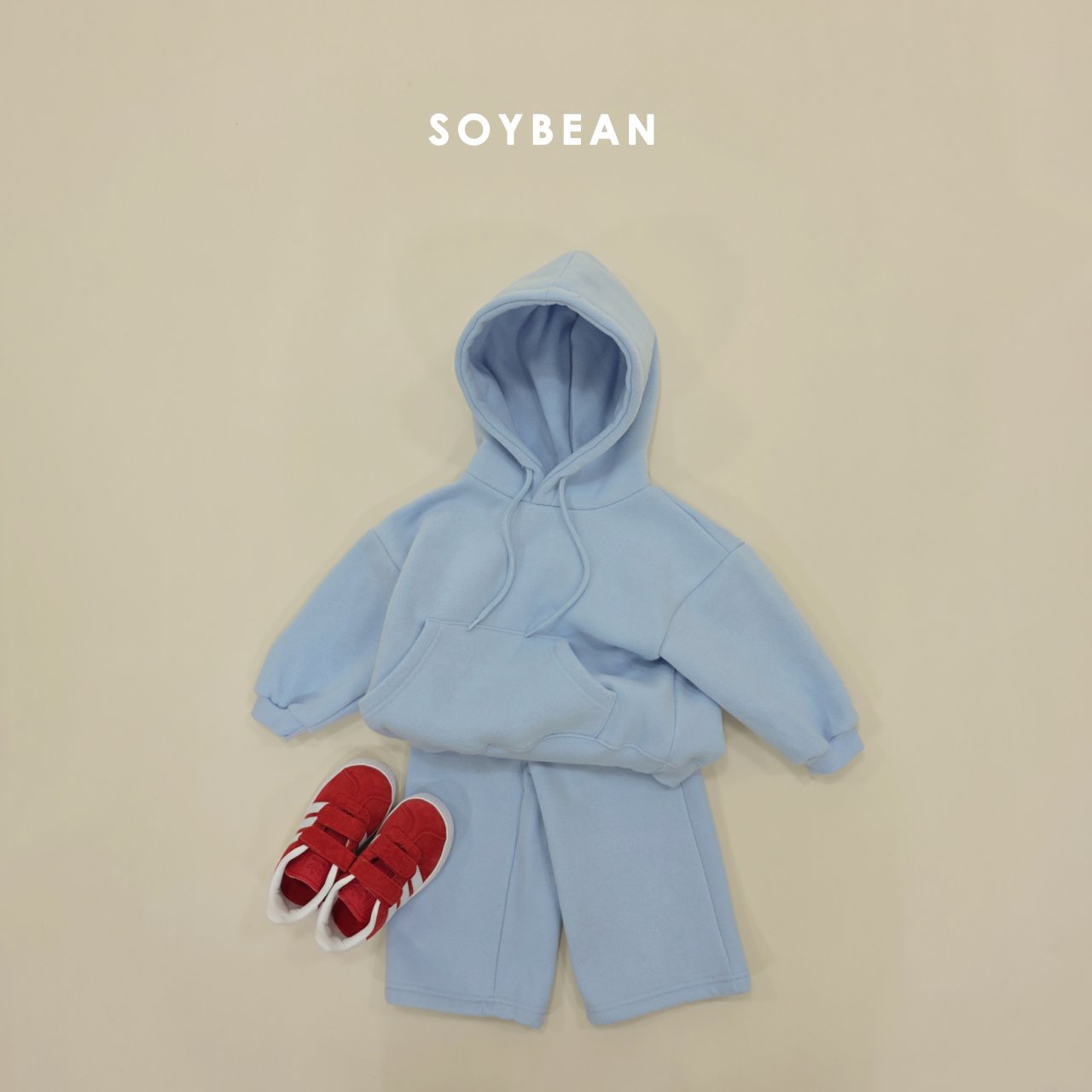 소이빈 겨울 기모 후드와이드상하복 XS-JL초등저학년 - 상세 이미지 2