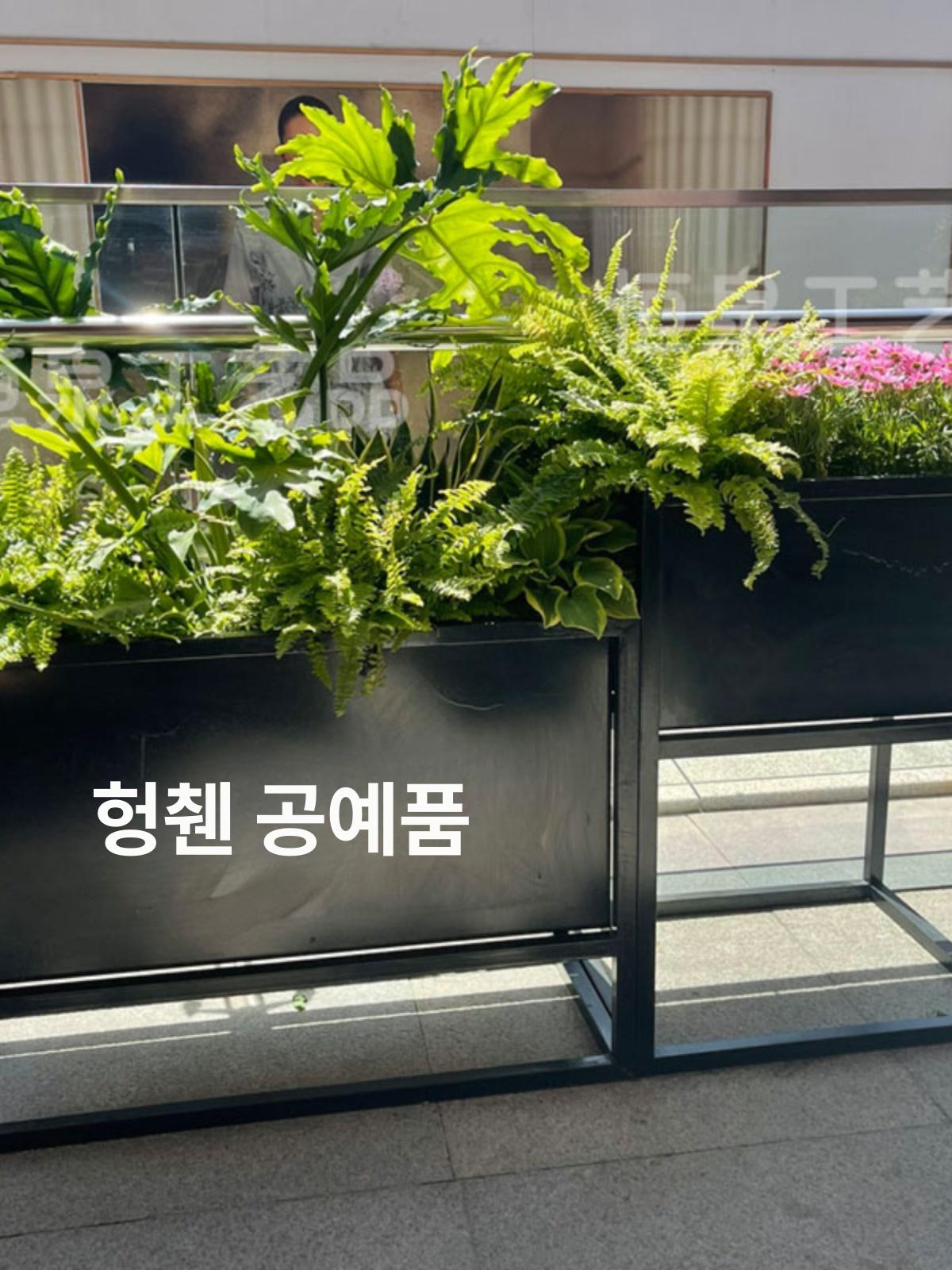 사각 플랜트 박스 철제 화분대 야외 조경 정원 베란다 원예 플랜터 - 상세 이미지 2