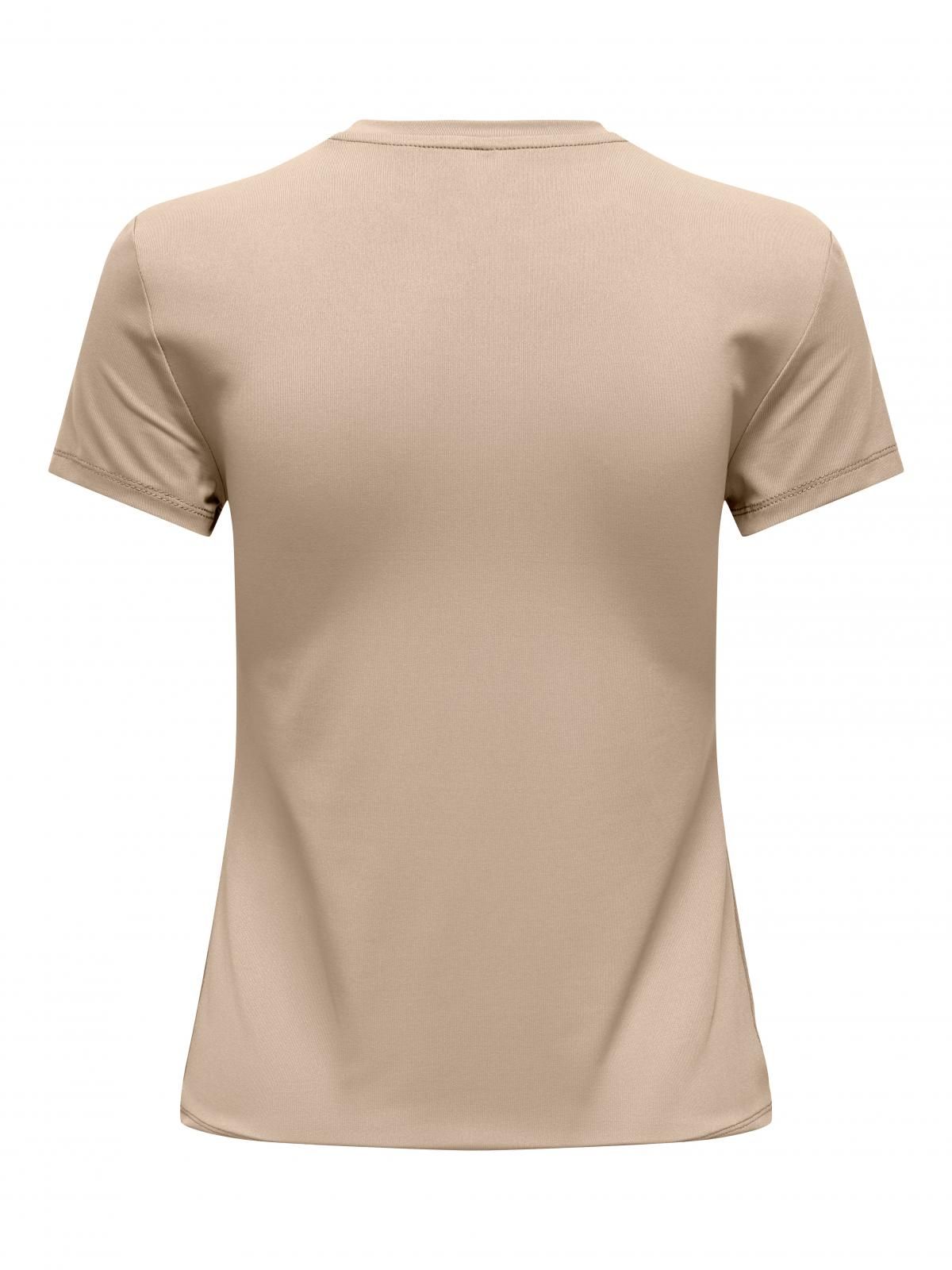 온리 베이직 미니멀 라운드넥 반팔 티셔츠 15331595_1959 WHITE / HUMUS - 상세 이미지 5