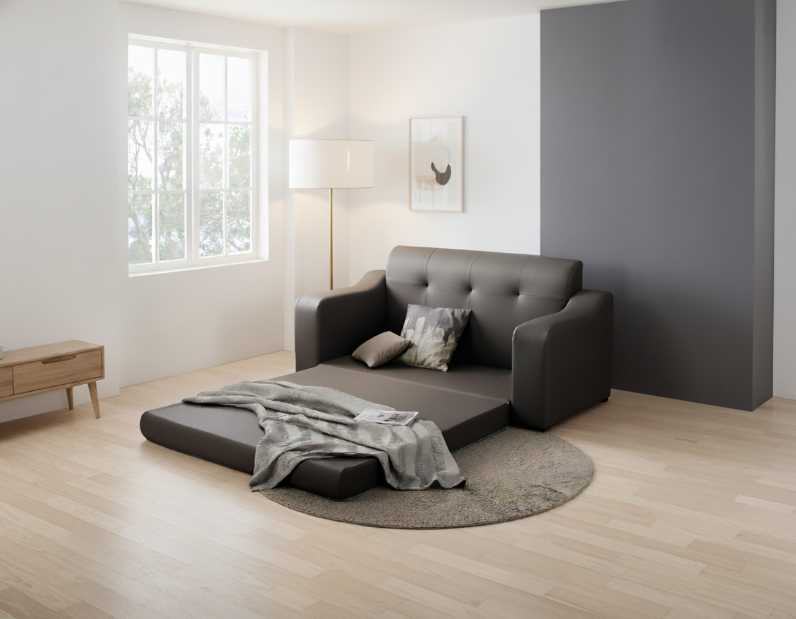 국내제작 레이나 3인용 쇼파베드 접이식 저상형 좌식 침대