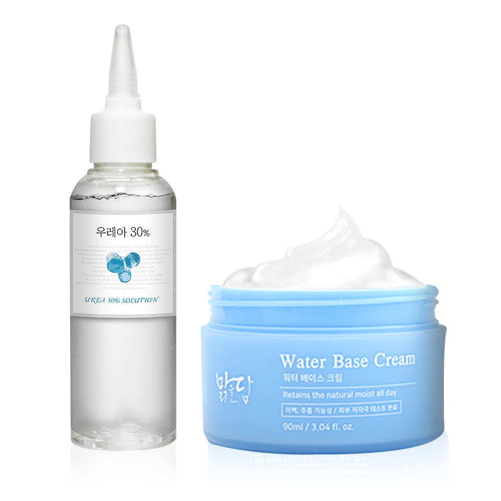 맑을담 우레아 원액 100ml 워터 베이스 수분 크림 90ml - 상품 이미지