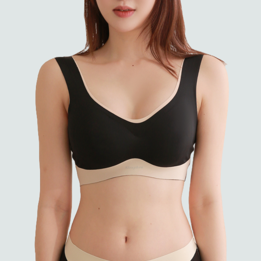 심리스브라 처진가슴 들뜸없는 잡아주는 노와이어 스포츠 노후크 브라탑 무봉제 후크없는 브라렛 이미지 2