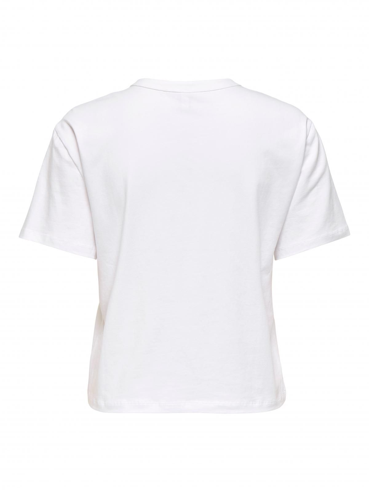 온리 그래픽 라운드넥 레터링 반팔 티셔츠 15346663_5_1180412 WHITE / BRIGHT WHITE - 상세 이미지 4