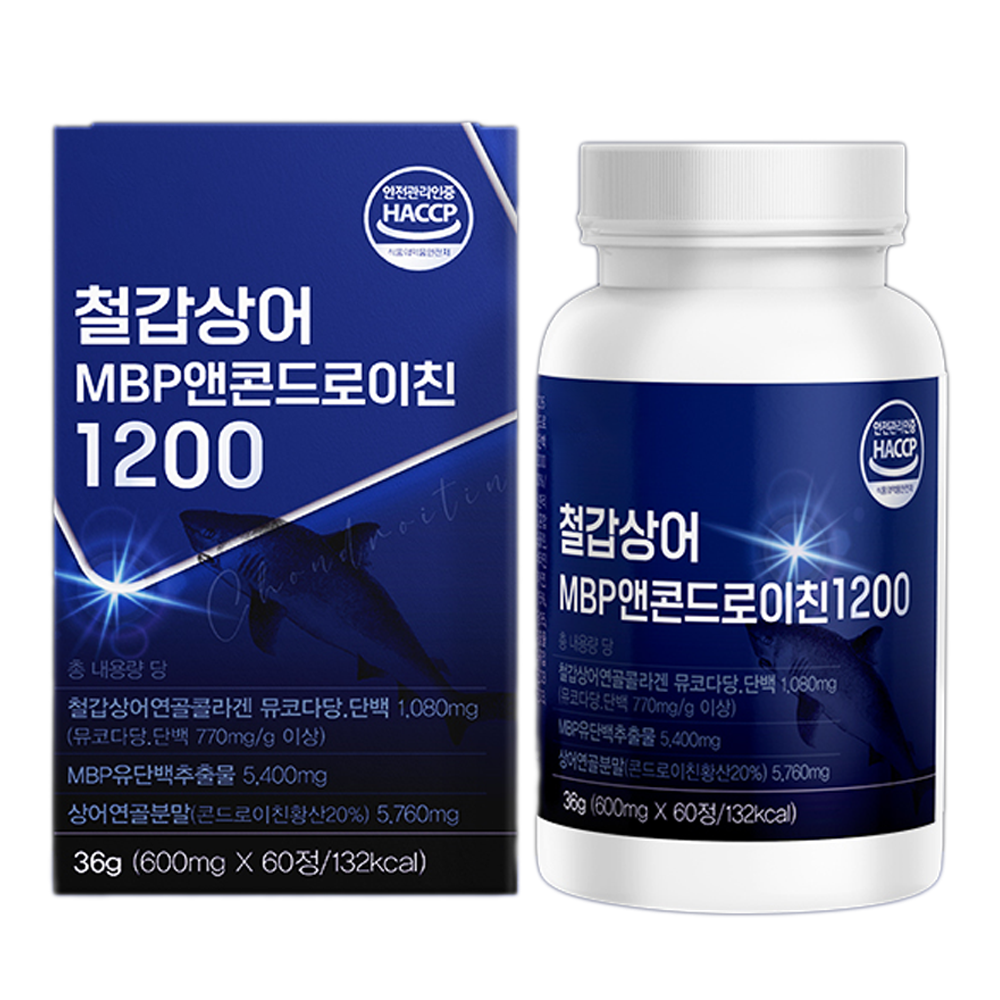철갑상어 콘드로이친 1200 6형 상어연골 C6S 저분자 콘드로친 60정, 3개 이미지 3