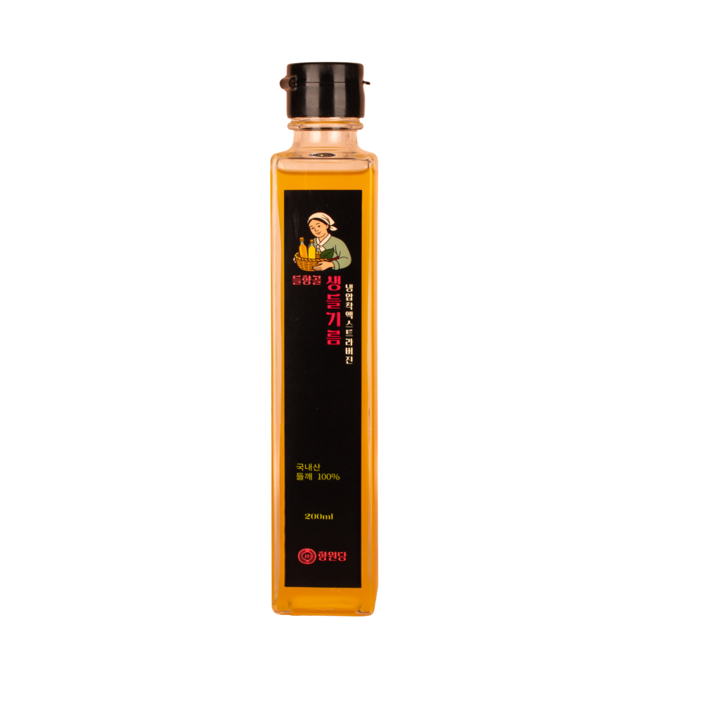 향원당 냉압착 국산들깨로 만든  생들기름200ml - 상품 이미지
