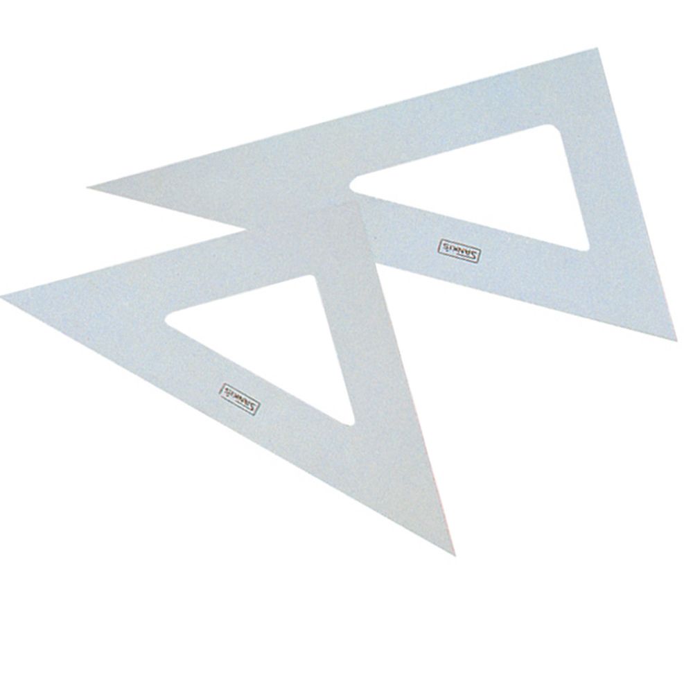 삼각자 45Cm 1P 제도 사무용 도면 디자인 문구 그림 - 메인 이미지