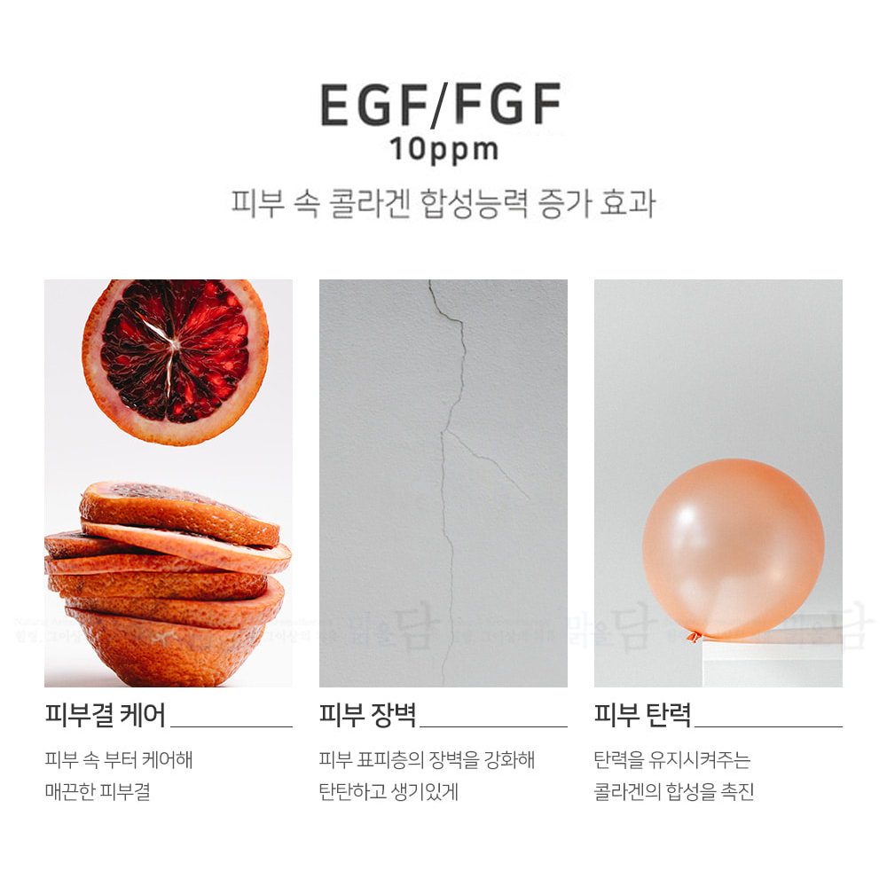 맑을담 EGF FGF 10ppm 앰플 원액 10ml 2종 세트 - 상세 이미지 2