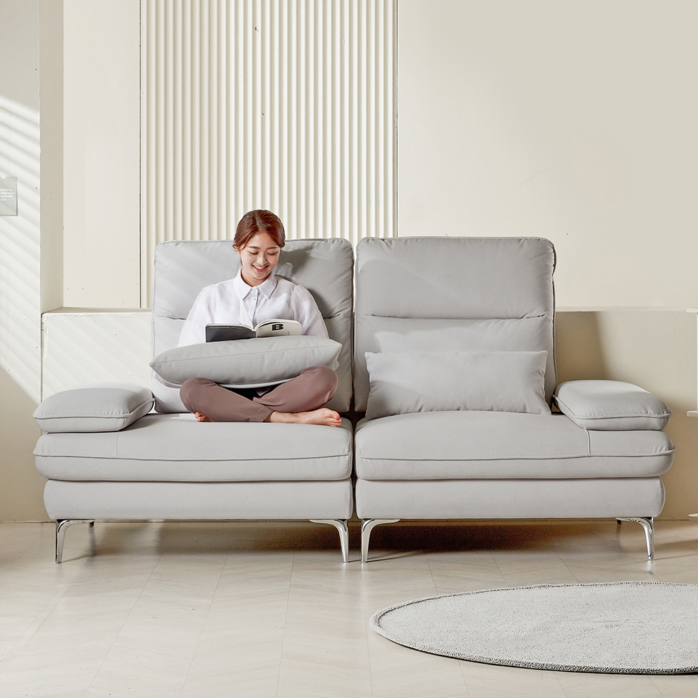 (희망일배송) 클라리아 스윙 소파 이지클린 패브릭 3인용 소파