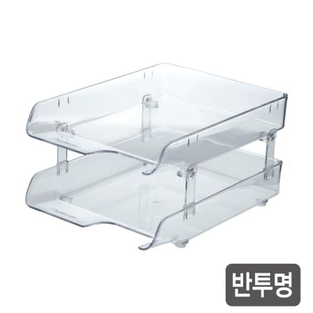 카파)2단 크리스탈 서류받침(투명/K20102) - 메인 이미지
