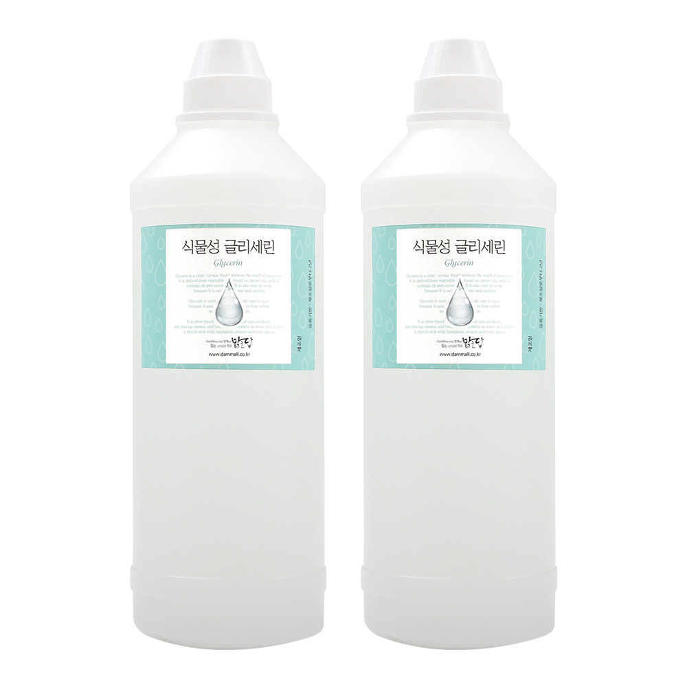 1+1 대용량 맑을담 식물성 글리세린 1kg - 상품 이미지