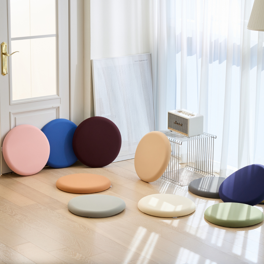 메모리폼방석 식탁 벤치 원형 방석 의자 사무실 낮은형