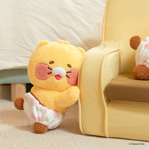 베이비 헬로 리틀 춘식이 라잉 미니 필로우 봉제 인형 카카오 프렌즈 굿즈 - 상품 이미지