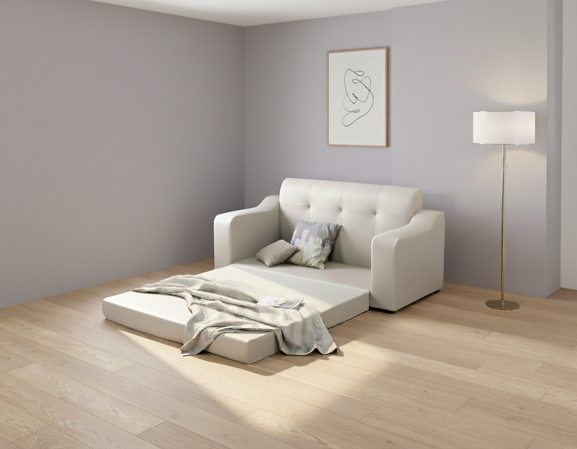 국내제작 레이나 3인용 쇼파베드 접이식 저상형 좌식 침대