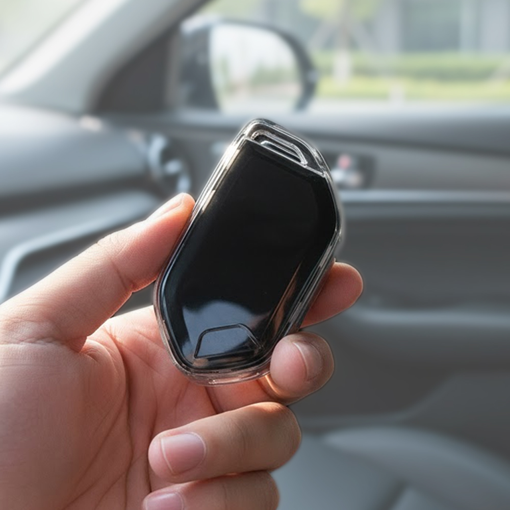 차 키케이스 키커버 홀더 TPU 투명 화이트 네이키드 KA-09