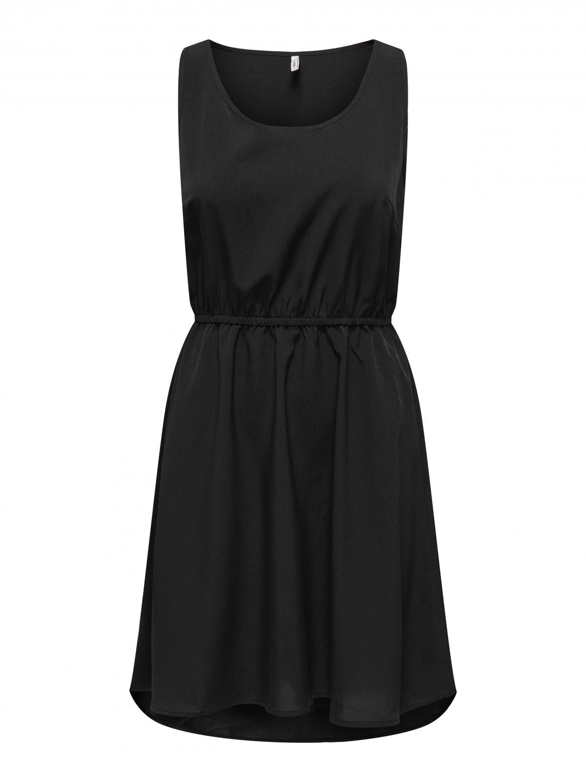 온리 베이직 슬리브리스 블랙 미니 원피스 15335966_2161 BLACK / BLACK - 상세 이미지 3