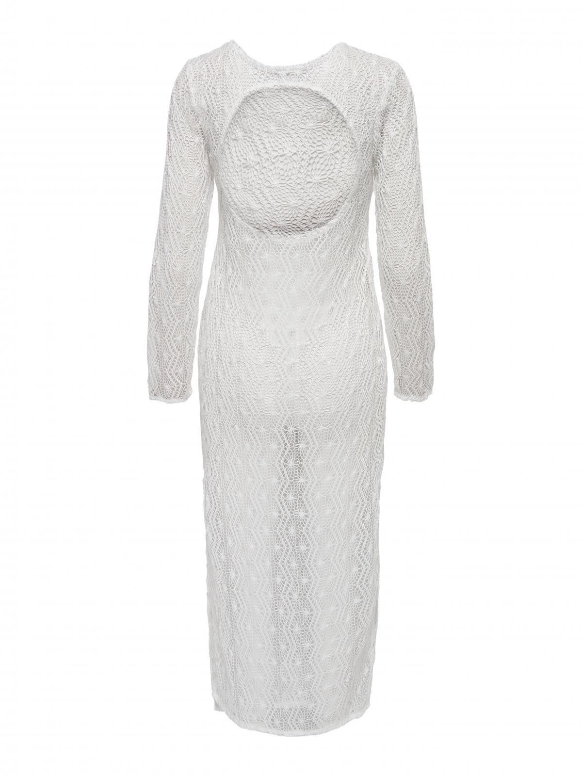 온리 레이스 롱 시스루 원피스 화이트 슬릿 15299888_19 WHITE / ANTIQUE WHITE - 상세 이미지 4