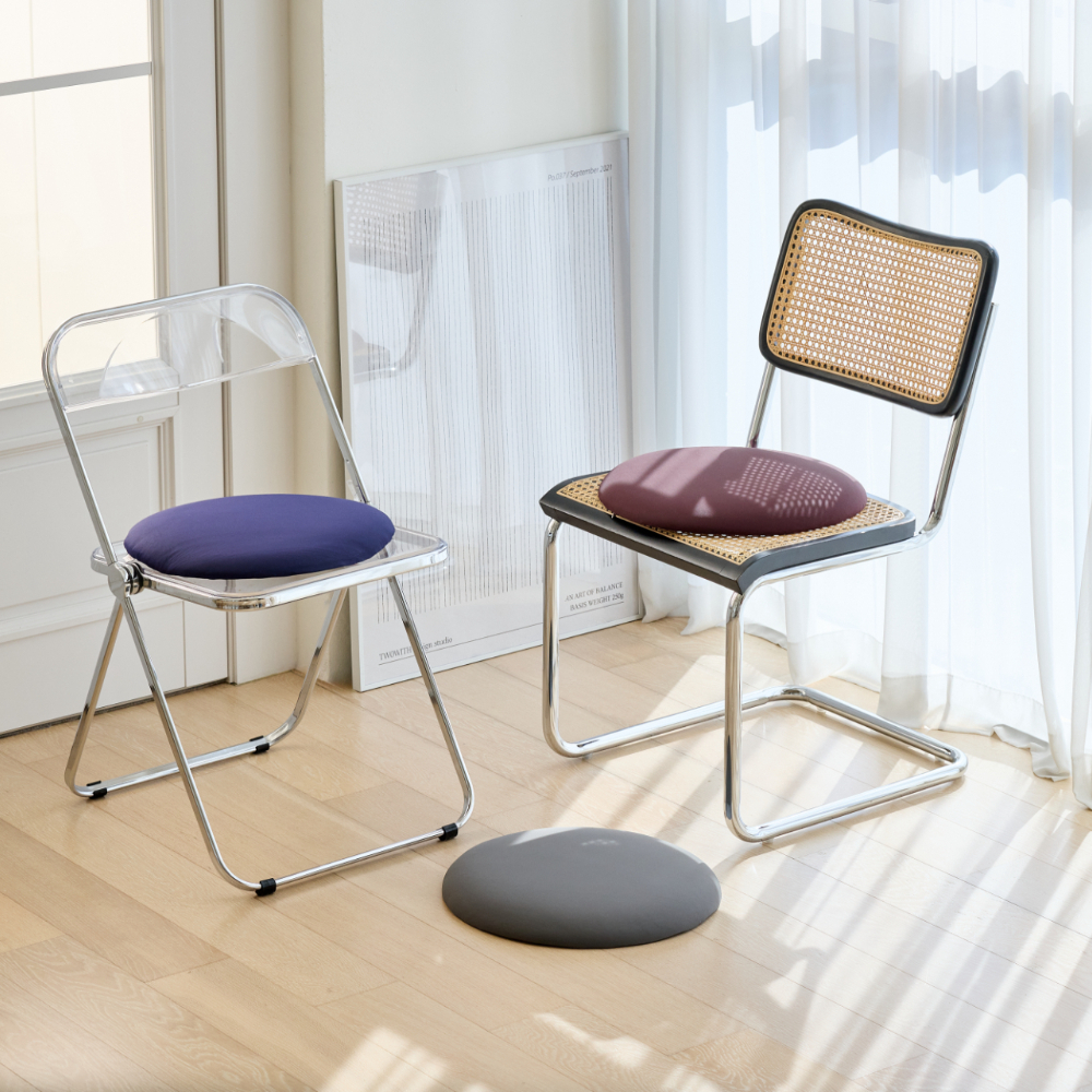 메모리폼방석 식탁 벤치 원형 방석 의자 사무실 낮은형