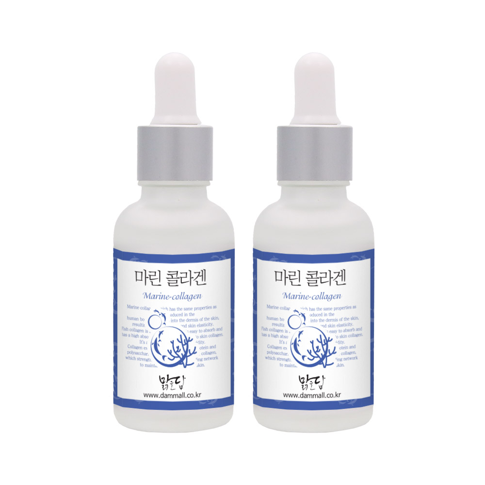 1+1 맑을담 바르는 마린 콜라겐 원액 앰플 30ml - 상품 이미지