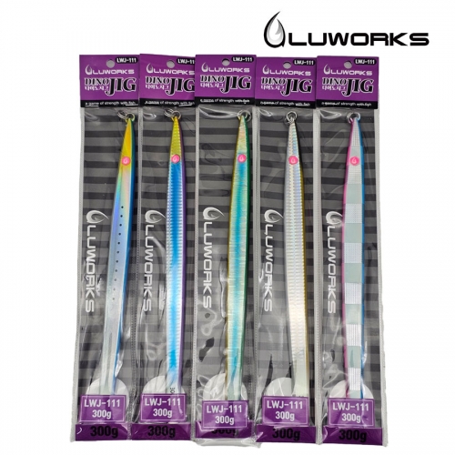루웍스 LWJ-111 다이노 메탈 지그 빅게임 롱지그 부시리 방어 대삼치 01, 250g - 상세 이미지 2