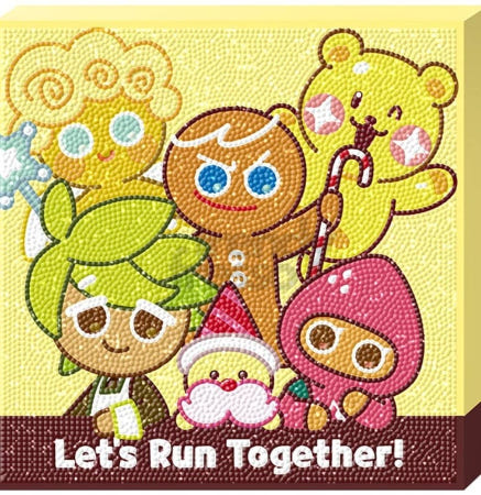 트렌디프레소협력사 마켓터치드 쿠키런킹덤 우리는 쿠키런 캔버스 보석십자수 25x25 캔버스형보석십자수