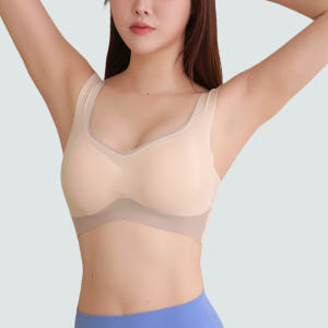 심리스브라 처진가슴 들뜸없는 잡아주는 노와이어 스포츠 노후크 브라탑 무봉... 착용 후기 | 사이즈/핏 총정리 - 상품 이미지 3