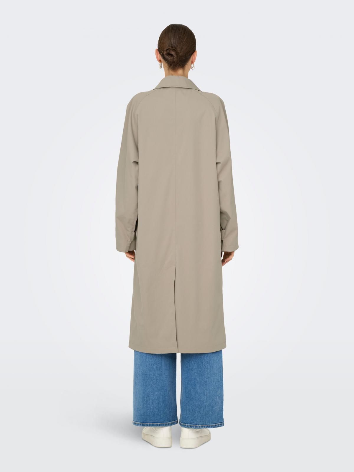 온리 클래식 베이지 롱코트 벨트 스프레드카라 15345551_132_1177578 BROWN / STRING - 상세 이미지 3