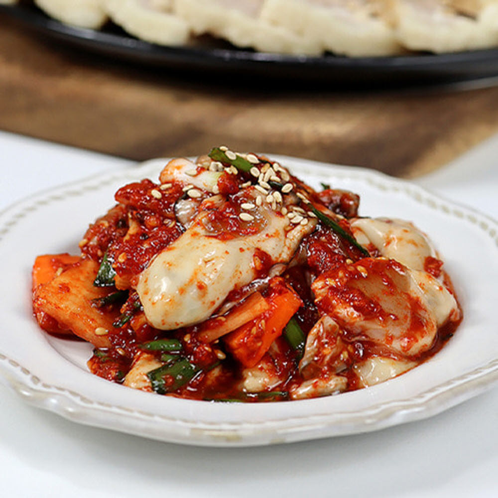 통영 생굴 무침 굴무침 양념 굴보쌈 택배 1kg, 1개 - 상세 이미지 4